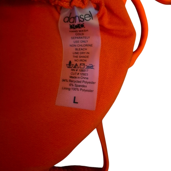 Damsel Vibrant Red Triangle 2 Piece Bikini with High-Cut Design - Picture 4 of 6